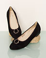 "Pia" ballerinas black