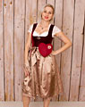 "Anger" Samt Dirndl mit Schürze