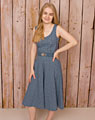 "Burgberg" dress without apron blue