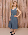 "Burgberg" dress without apron blue