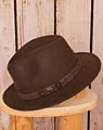 "Roll hat" brown with edelweiss