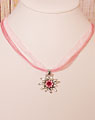 "Edelweißchen" Halskette pink