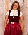 "Bischofsmais" Samt Dirndl mit Schürze