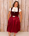 "Bischofsmais" Samt Dirndl mit Schürze