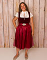 "Bischofsmais" Samt Dirndl mit Schürze