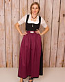 Dirndl-Schürze lang burgundrot