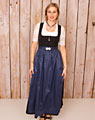 Dirndl-Schürze lang blau