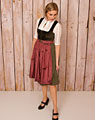 "Eichen" Samt Dirndl mit Schürze