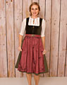 "Eichen" Samt Dirndl mit Schürze