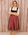 "Eichen" Samt Dirndl mit Schürze