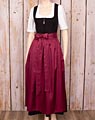 Dirndl-Schürze lang dunkelrot