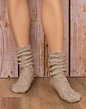 Men's socks mottled brown