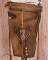 "Bubach" kurze Lederhose mit G&uuml;rtel