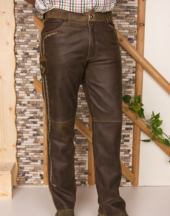 "Flawil" leather trousers - Bild vergrößern