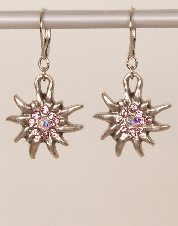 "Wilma" earrings rose - Bild vergrößern