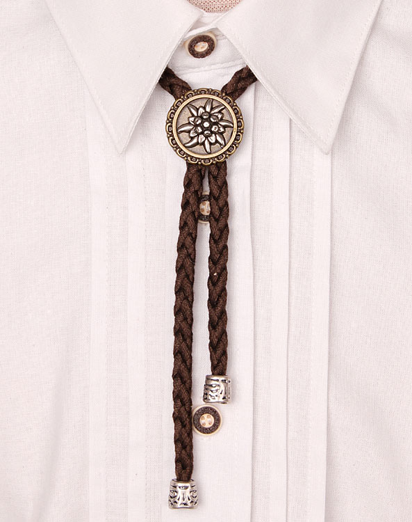 "Edelweiss" cord-necklace brown - Bild vergrößern