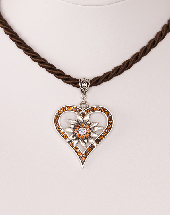 "Vroni" necklace brown - Bild vergrößern