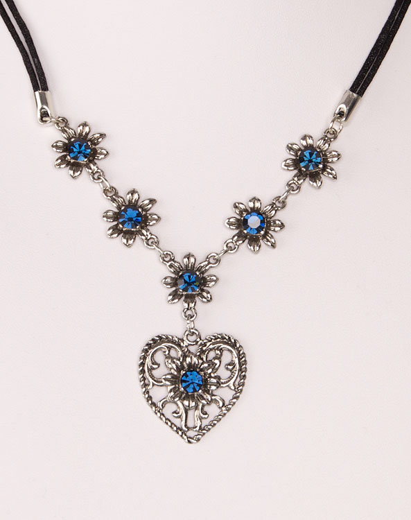 "Elsa" necklace blue - Bild vergrößern