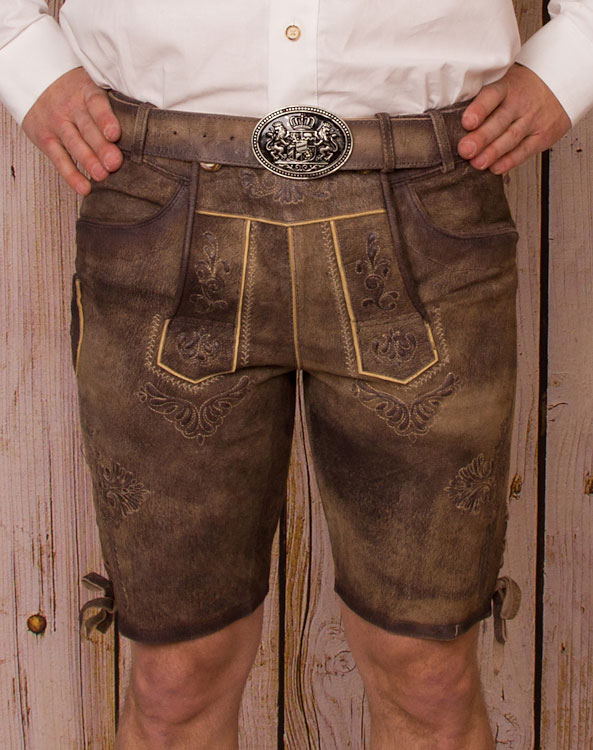 "Schwaigen" leather trousers - Bild vergrößern